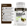 Maca Negra 100 Pura Bioherb 180 Cápsulas Suplemento