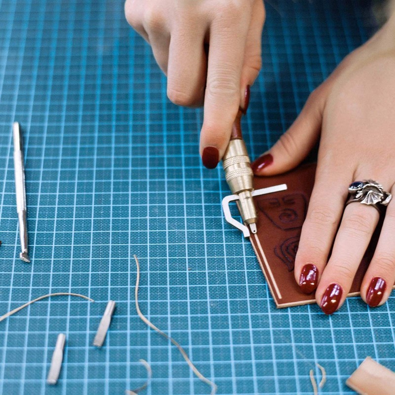 GOOMAND Craft Leather Tools Stitching Groove DIY Leather Craft Tool