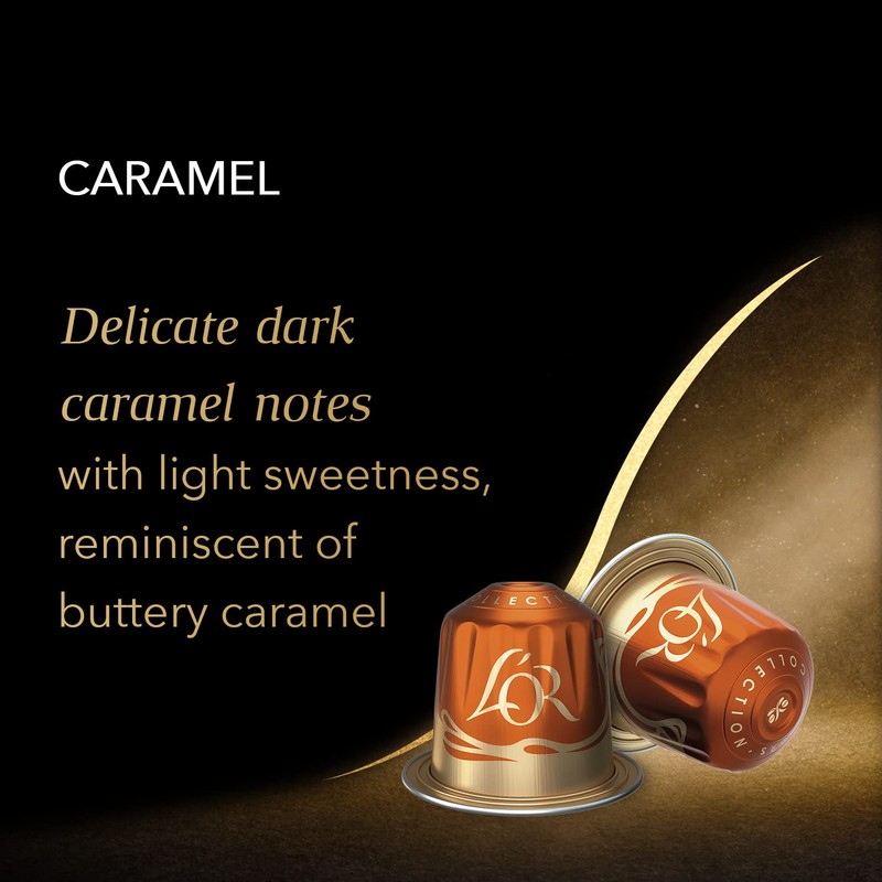 L'OR Espresso Caramel Flavour Coffee Pods X10 (Pack of 10,