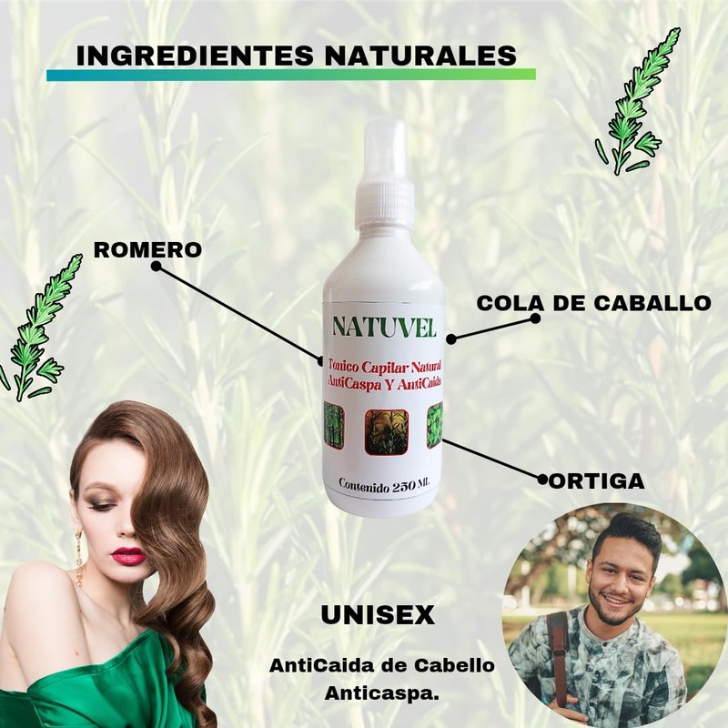 Loción De Romero Para Cabello 250 ml