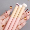 Makeup Brush Set with Concealer, Lip Applicator, and Sponge 3-Piece Set 2ea