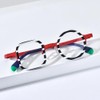 FONEX Acetate Titanium Glasses Frame Women Round Eyeglasses Vintage Eyewear