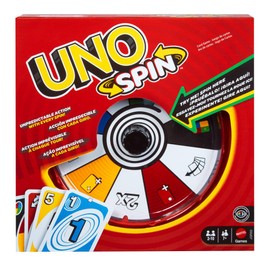 Mattel Games UNO Juego de Mesa Spin Nueva Edición para niños de 7 años en adelante
