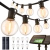 addlon 200FT(2 Pack*100FT) Solar String Lights Outdoor Waterproof with Remote,