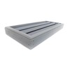 Miller Shingle Clear Cedar Foundation Vent with Louvers, Primed -