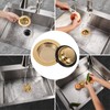 RQYEKDO Kitchen Sink Strainers Sink Stopper Kits, Stainless Steel Sink