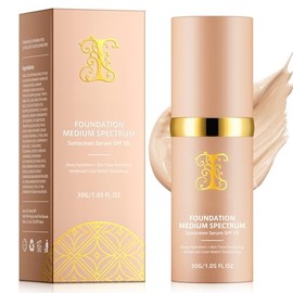 Base Maquillaje Líquida Cobertura Media Acabado Impecable Spf Larga Duración Resistente Agua Hidratante Efecto Cambio Color Según Espectro Luz