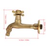 Vintage Solid Brass Single Handle Faucet for Washing Machine Wall