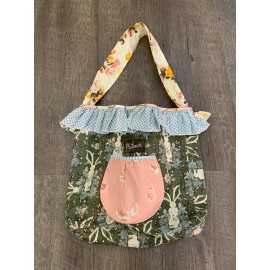 Matilda Jane NEW Matilda Jane Platinum Bag Single Strap Hobo Tote Bags Easter Bunny Floral