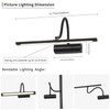 JOOSENLUX 16" Dimmable Picture Light, LED, Battery Operated, Wireless, Adjustable
