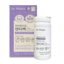 Doctor Pyto Dr. Phyto Dentibag Oral Lactobacillus 1g x 30 tablets 1 JJ Mall / 닥터파이토 덴티백 구강유산균 1g x 30정 1개 JJ몰