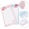 Mikinona 2pcs Magnetic Grocery List Notepad Refrigerator Memo Pads with