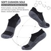 Hissox Black Golf Socks, Mens Womens Low Cut Athletic Cushion