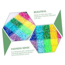 Outanaya Jelly Resin Drill for Manicure Gel Nail Kit Ab Resin Flat Diamond Unique Smooth Surface Design