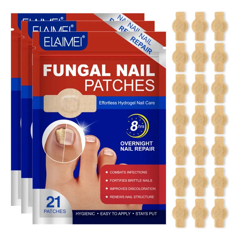 Parches Para Uñas Fúngicos 63pzs Caja De Parches Dañadas