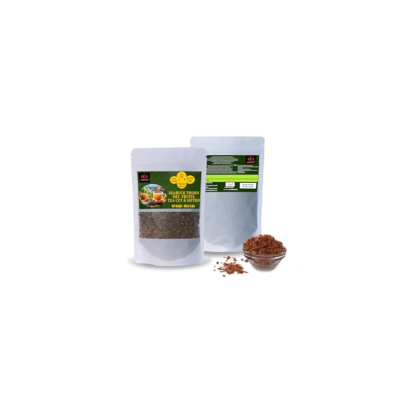 Sea Buckthorn Dry Fruits Tea Cut $ Sifted 100g (3.5oz)
