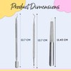 ARMIZ 4 Set Cuticle Pusher and Cuticle Nipper, Professional Cuticle