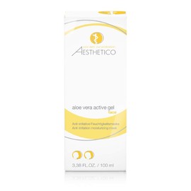 AESTHETICO aloe vera active gel - moisturising mask for all skin pictures, reduces redness, cools and soothes, with highly concentrated aloe vera, 100 ml