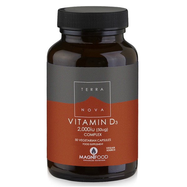 Terranova Vitamin D3 Complex 2000iu, 50caps