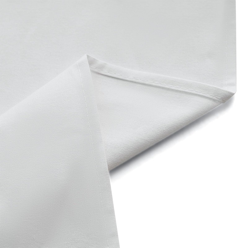 YISURE Cotton Fabric Shower Curtains, Extra Long 72x84 Inch All