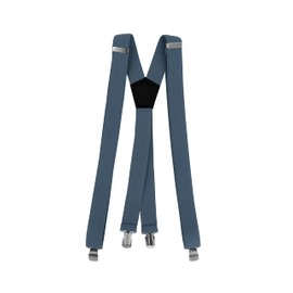 Fabio Farini 3cm Wide X Shape Braces for Men, lightblue