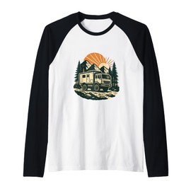 Expeditions Truck in Nature Raglan Baseball Tee