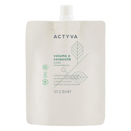 Actyva Haarspülung für feines Haar mit Volumenwirkung mit Leinsamen, ohne Silikon, Travel Size 100 ml