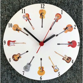Larkrise Designs Guitar Lovers Clock - Guitar Clock - G27-C