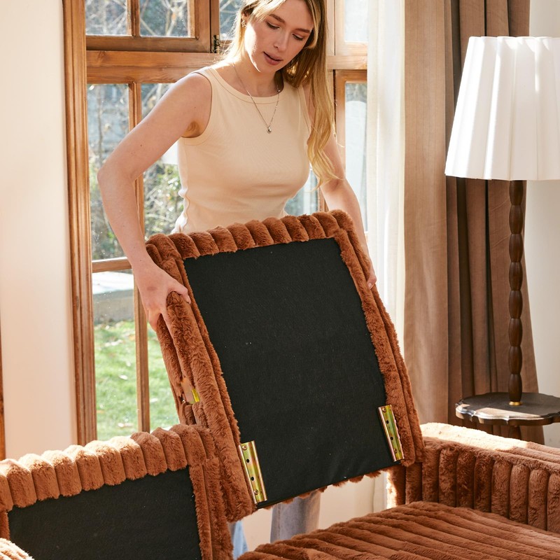 Belffin Plush Corduroy Modular Sectional Sofa Armrest Part Module for