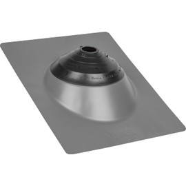 Water-Tite 81895 Multi-Size 4N1 Roof Flashing, 12-by-16-Inch Aluminum Steel Base with PVC Collar, for 1-1/4- to 4-Inch Pipes, Gray