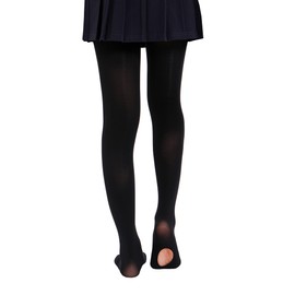EVERSWE - Paquete de 2 pares de mallas de ballet para mujer, ultra suaves, leggings de baile convertibles para mujer, Negro -, Large-X-Large