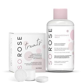 SOROSE Treats I Compressed Face Masks Made of Ultra Soft Cotton Pack of 15 I Face Cloth Mask for Extra Portion Care I Cloth Mask - Ideal in Combination with Sorose Face Toner