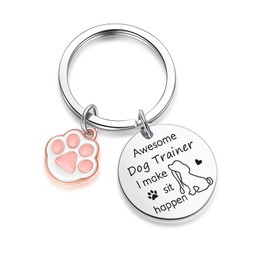 ZNOSVEI Dog Trainer Thank You Keychain Dog Coaching Gift Dog Trainer Jewelry Best Friend Jewelry Dog Walker Jewelry, Dog Trainer Thank You Keychain, Standard