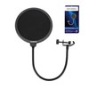 HORNO Professional Microphone Filter Screen-Mic Pop Blocker Mask Shield Screen