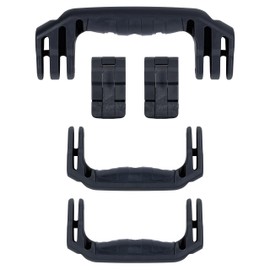 Pelican 1440 Replacement Handle & Latch Set by ColorCase - Black - Handles and Double Throw Latches
