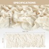 Artoid Mode Boho Beige Gauze 6 Pieces Wedding Table Runner,