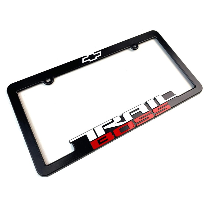 Trail Boss (2) Trail Boss License Plate Frames 3D Raised
