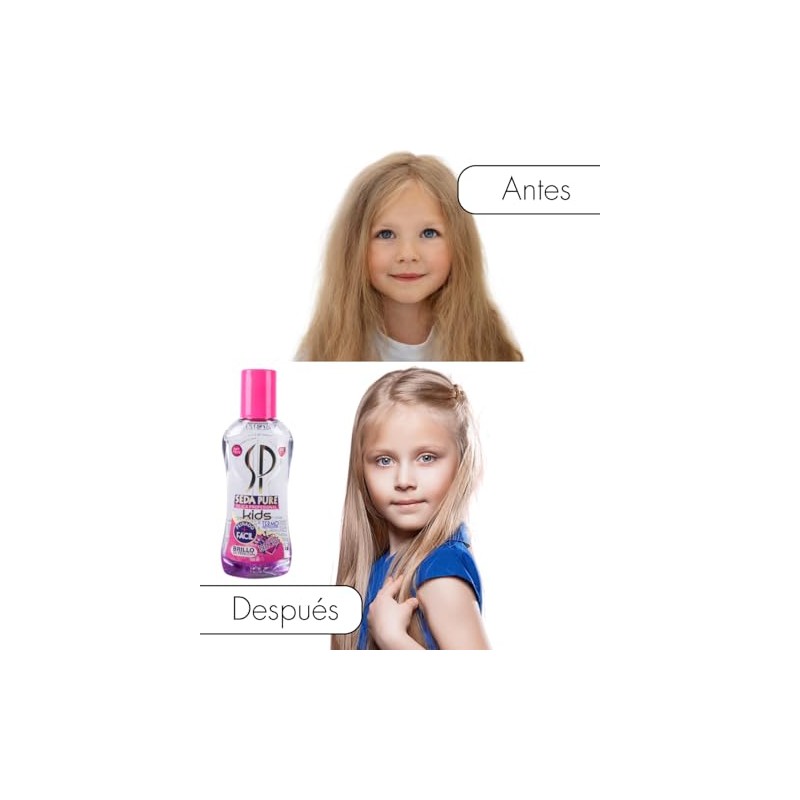 Seda Pure Sílica Profesional KIDS, Control de Frizz y Termo