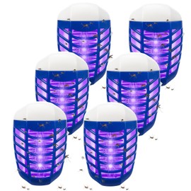 6 Pack Bug Zapper Indoor Plug in, Electric Mosquito Killer Trap for Home, Living Room, Bedroom & Kitchen - Effective Flying Insect Repellent Plug-in for Flies, Mosquitoes, Moths