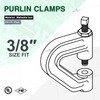 Highcraft DMQV-QM38-10 Heavy Duty Industrial Purlin Beam Clamp for 3/8''
