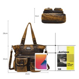 Angel Kiss Handbags Tote Purse Shoulder Bag Large Ladies Hobo Bags Women Soft PU Leather Shoulder Bag