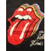License Rolling Stones Women's Graphic Tee and Shorts Set, Black,