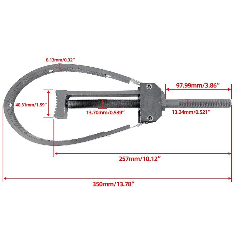 LK LEAPING KNIGHT 330mm/13in Adjustable Motorcycle Clutch Flywheel Holder Wrench