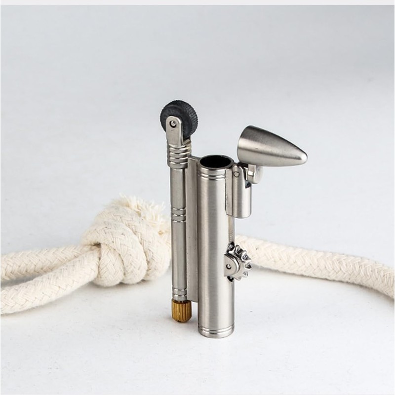 Vintage Trench Lighter, Rope Design, Windproof, Outdoor Camping Survival Gear