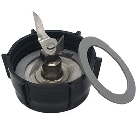 Joystar 6-Cup dishwasher safe glass jar with Stainless Steel 6-point Ice Crushing Blade add Blender Jar Bottom Cap,Compatible with oster Blenders 006803-000-NP0; 006803-000-N01; 006811-C00-NP0