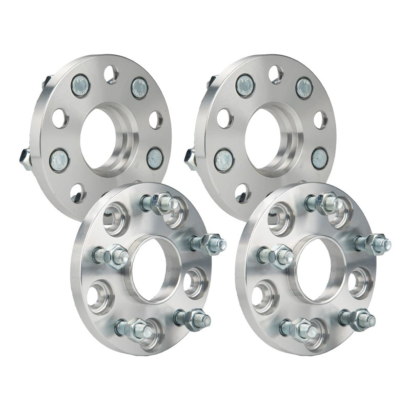 SIZZER 4PCS 15mm-5X4.5-M12x1.5-60.1mm Hubcentric Wheel Spacers Adapters Compatible with Camry,