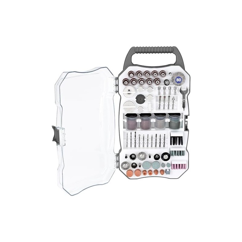 Genesis GART208 208-Piece Universal Rotary Tool Accessory Set with Durable