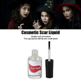 Colodión Rígido de Maquillaje con Pincel, Líquido Cicatrizado de Maquillaje, Maquillaje de Cicatriz Líquido, Efectos Especiales Cosméticos Realistas L