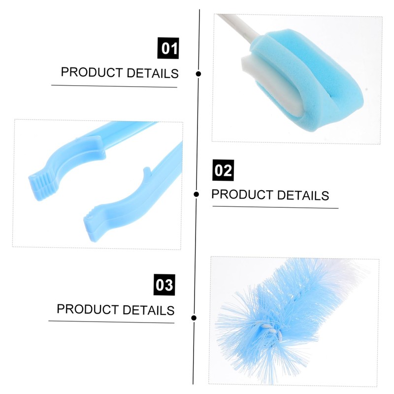 SAFIGLE 1Set Bottle Cleaning Brush Nylon Straw Bottle Scrubber for