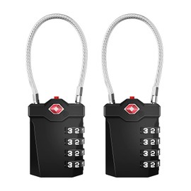 [2 Piezas]TSA Cerraduras de Equipaje,TOCOZOC Viaje Cerraduras de Combinación,With Alloy Body,Necesidades para Estudiar en El Extranjero y Viajar,para Proteger la Seguridad de Su Propiedad